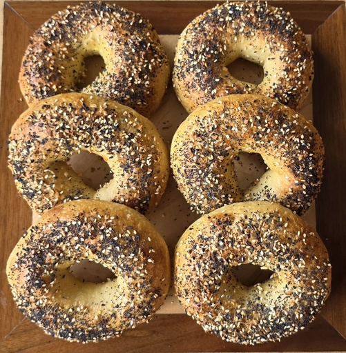 6pk Everything Sourdough Bagels